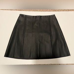 Black pleather skirt size 4